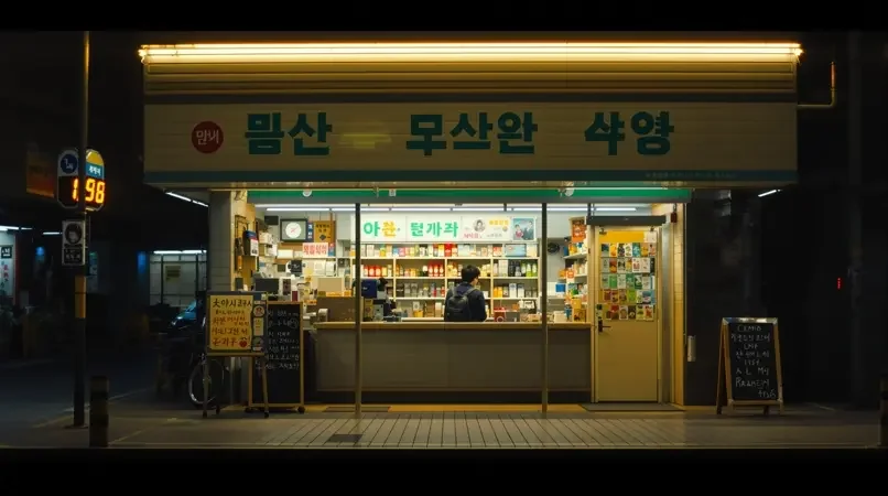 5060电影网《春日便利店》横屏封面，韩剧浪漫爱情题材，评分9.0